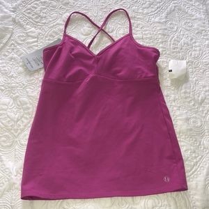 Pink workout top size small